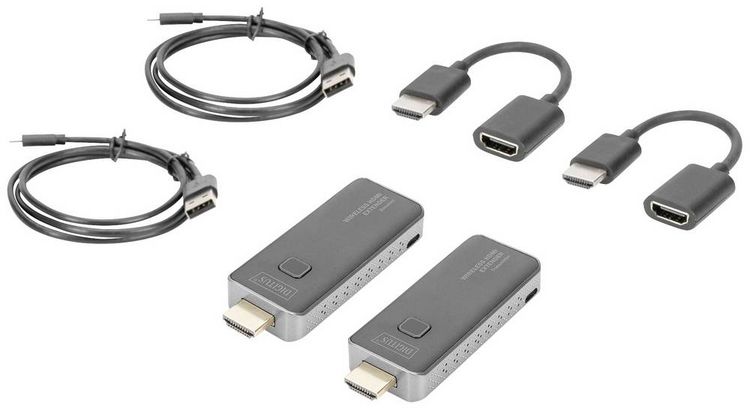Produktbild: Digitus DS-55318 HDMI-Funk&uuml;bertragung (Set) 50m 5GHz 1920 x 1080 Pixel