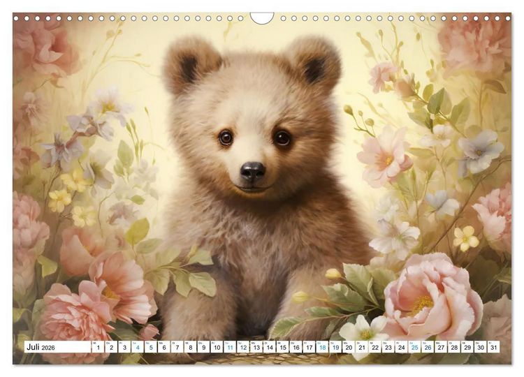 Produktbild: Tierisch s&uuml;&szlig;! (Wandkalender 2026 DIN A3 quer), CALVENDO Monatskalender