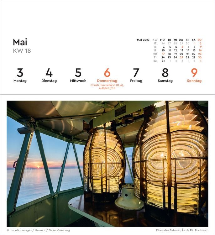 Produktbild: Leuchtt&uuml;rme - KUNTH Postkartenkalender 2027