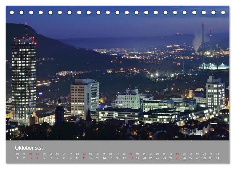 Produktbild: Jena in Th&uuml;ringen (Tischkalender 2026 DIN A5 quer), CALVENDO Monatskalender