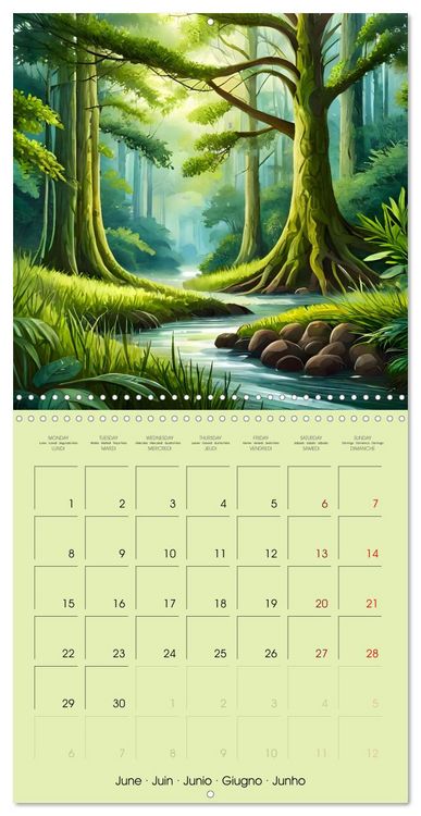 Produktbild: The forest through the seasons (Wall Calendar 2026 12 &times; 12 Inch) CALVENDO 12 Month Wall Calendar