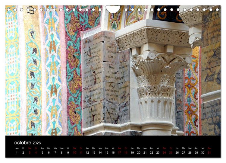 Produktbild: Un jour Lourdes (Calendrier mural 2026 DIN A4 vertical), CALVENDO calendrier mensuel