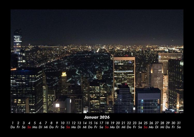 Produktbild: New York 2026 Fotokalender DIN A3