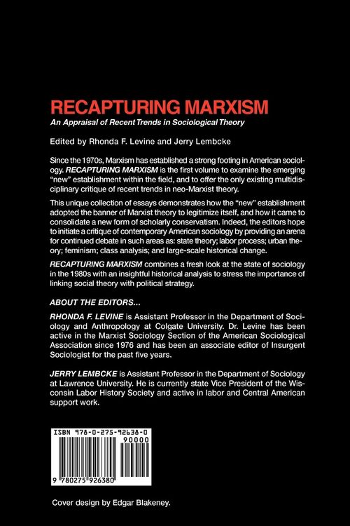 Produktbild: Recapturing Marxism