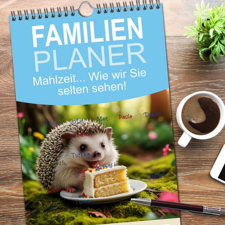 Produktbild: Familienplaner 2026 - Mahlzeit... Wie wir Sie selten sehen! mit 5 Spalten (Wandkalender, 21 x 45 cm) CALVENDO