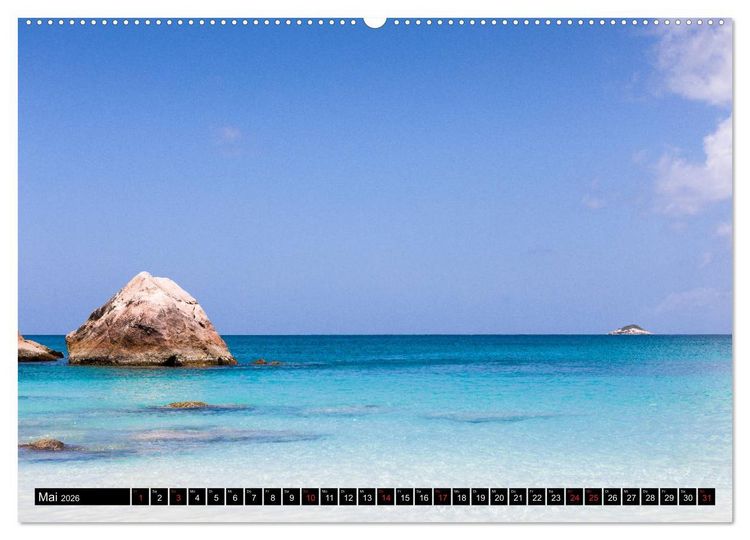 Produktbild: Seychellen. Sonneninseln - Mah&eacute;, La Digue, Praslin (Wandkalender 2026 DIN A2 quer), CALVENDO Monatskalender
