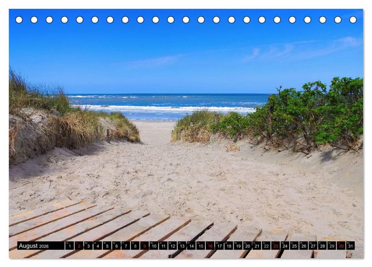 Produktbild: Langeoog - Sch&ouml;nste Insel Ostfrieslands (Tischkalender 2026 DIN A5 quer), CALVENDO Monatskalender