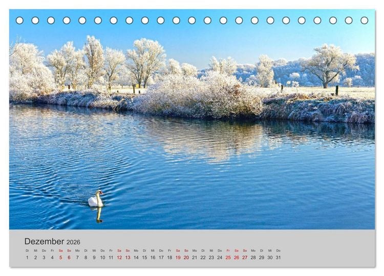 Produktbild: Die Saale Von Franken zur Elbe (Tischkalender 2026 DIN A5 quer), CALVENDO Monatskalender