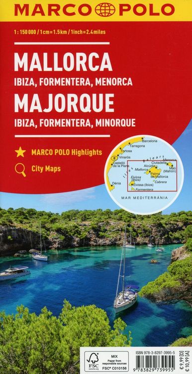 Produktbild: MARCO POLO Karte Mallorca, Ibiza, Formentera