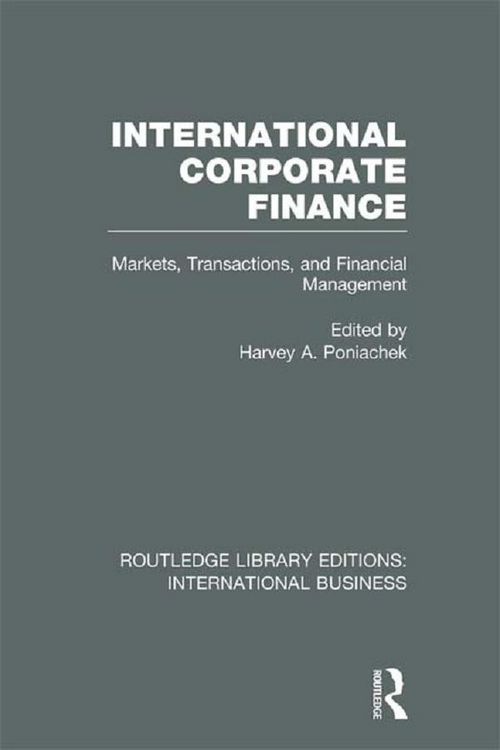 Produktbild: International Corporate Finance (RLE International Business)