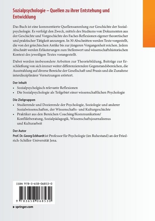 Produktbild: Sozialpsychologie &ndash; Quellen zu ihrer Entstehung und Entwicklung