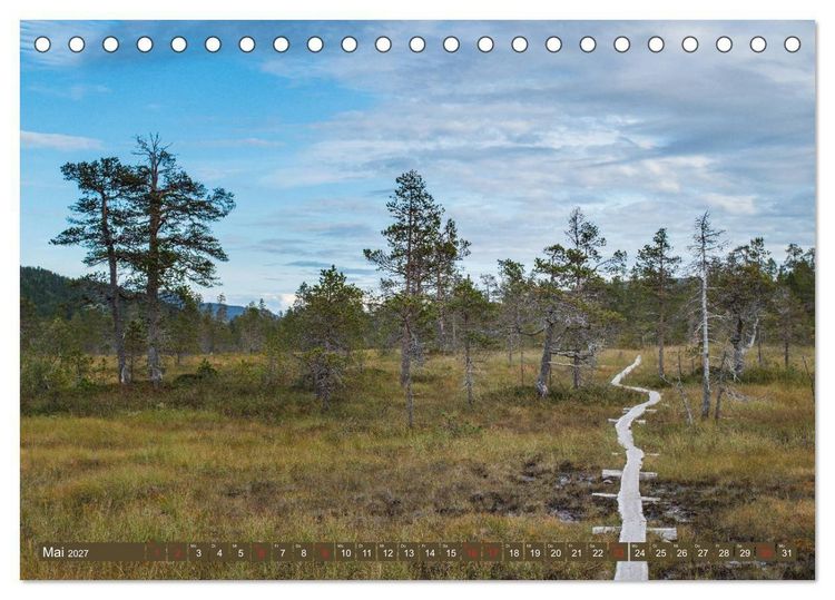 Produktbild: Wandern - In Norwegen und Schweden (Tischkalender 2027 DIN A5 quer), CALVENDO Monatskalender