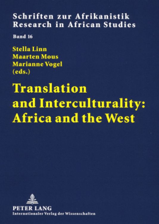 Produktbild: Translation and Interculturality: Africa and the West