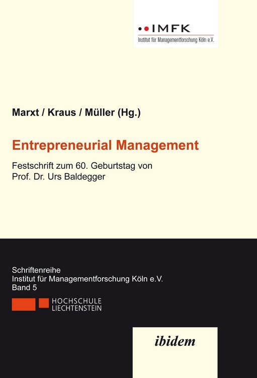 Produktbild: Entrepreneurial Management
