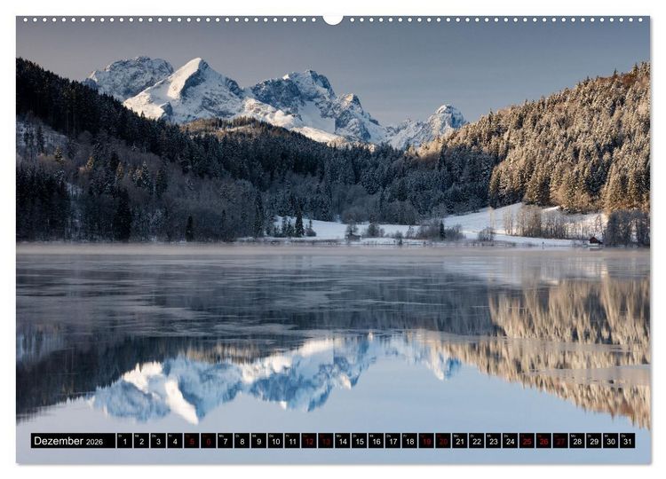 Produktbild: Seen im Werdenfelser Land (hochwertiger Premium Wandkalender 2026 DIN A2 quer), Kunstdruck in Hochglanz