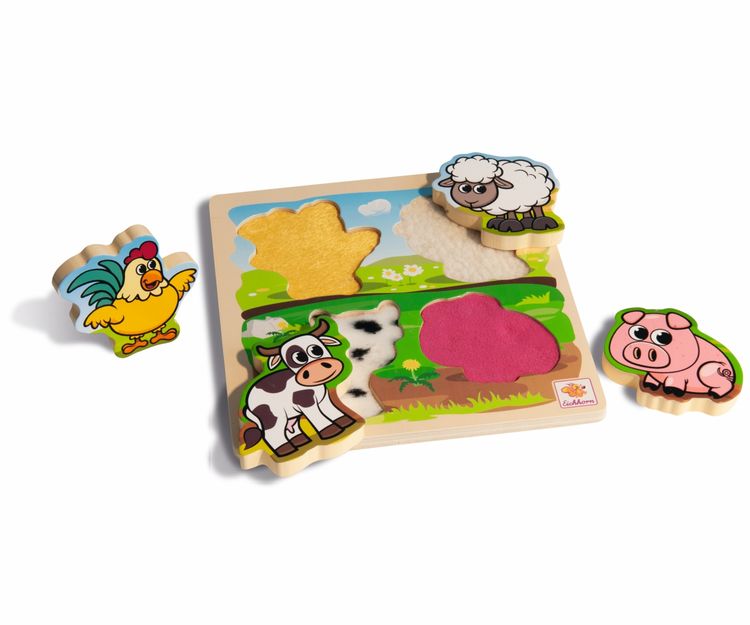 Produktbild: Eichhorn F&uuml;hl-Puzzle mit Stoff, 5-tlg. 100003687