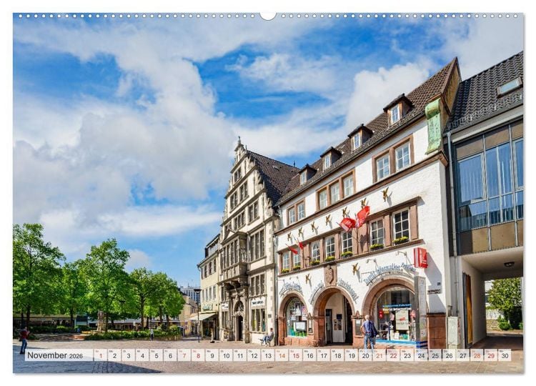 Produktbild: Paderborn Impressionen (Wandkalender 2026 DIN A2 quer), CALVENDO Monatskalender