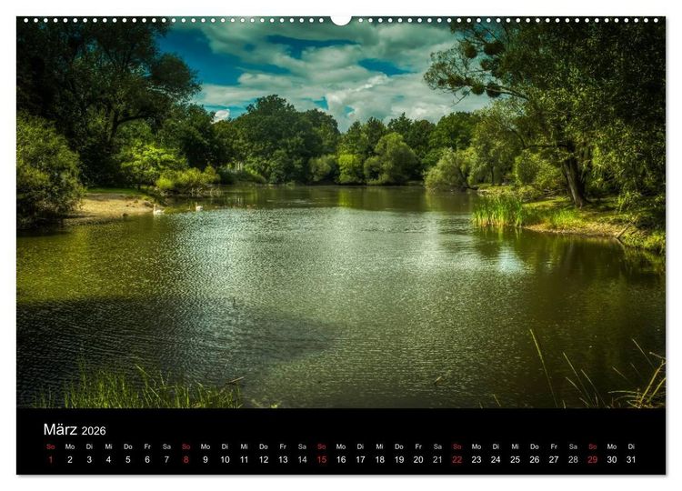 Produktbild: Dessau - Kulturlandschaft (Wandkalender 2026 DIN A2 quer), CALVENDO Monatskalender