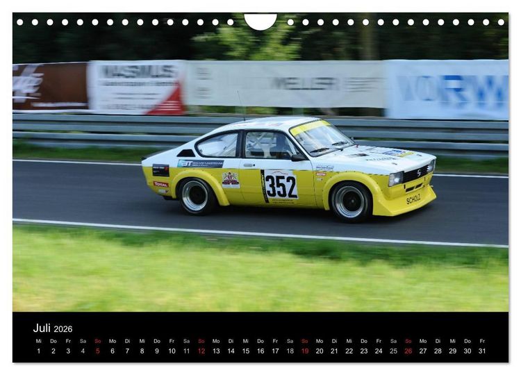 Produktbild: Bergrennen im Opel (Wandkalender 2026 DIN A4 quer), CALVENDO Monatskalender