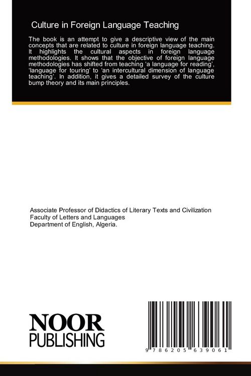Produktbild: Culture in Foreign Language Teaching