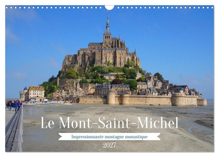 Produktbild: Le Mont-Saint-Michel - Impressionnante montagne monastique (Calendrier mural 2027 DIN A3 vertical), CALVENDO calendrier mensuel