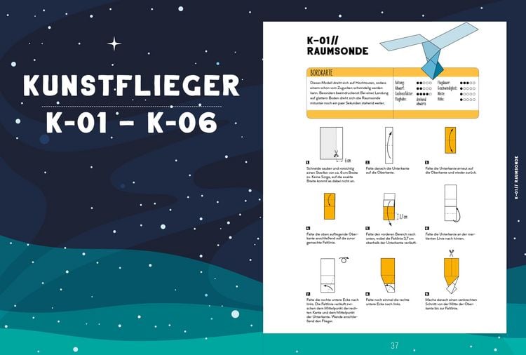 Produktbild: Weltraum-Papierflieger: Mit Faltanleitungen, pfeilschneller Startrampe, supercoolem Sonnensystem-Modell und 55 Motiv-Papieren zum Sofort-Loslegen