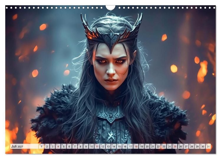 Produktbild: Germanische Mythen &ndash; Die Nibelungensage (Wandkalender 2027 DIN A3 quer), CALVENDO Monatskalender