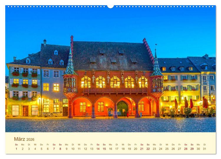 Produktbild: Freiburg Perle im Breisgau (Wandkalender 2026 DIN A2 quer), CALVENDO Monatskalender
