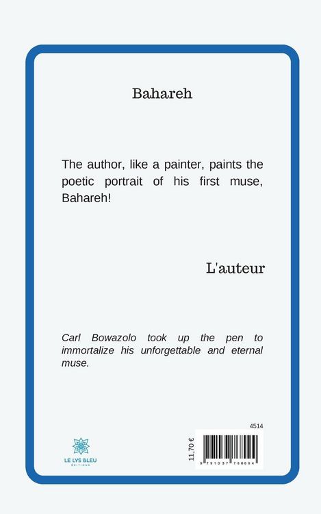 Produktbild: Carl Bowazolo: Bahareh