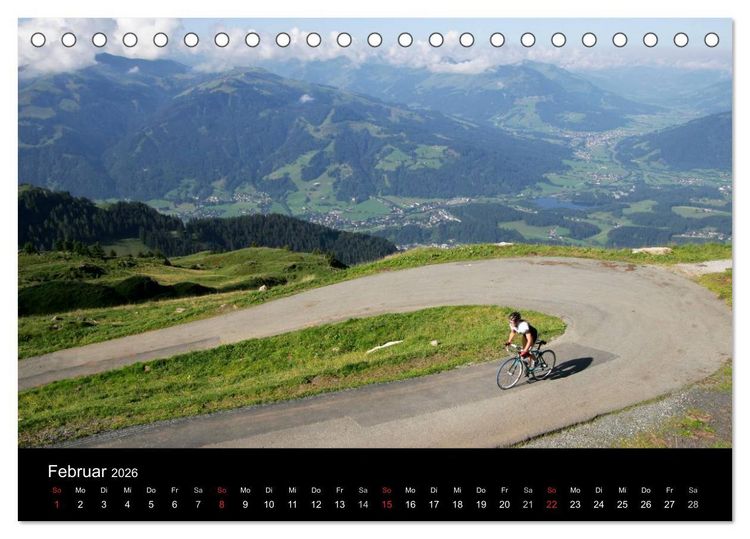 Produktbild: Alpenp&auml;sse auf dem Rennrad "Himmlische Serpentinen" (Tischkalender 2026 DIN A5 quer), CALVENDO Monatskalender