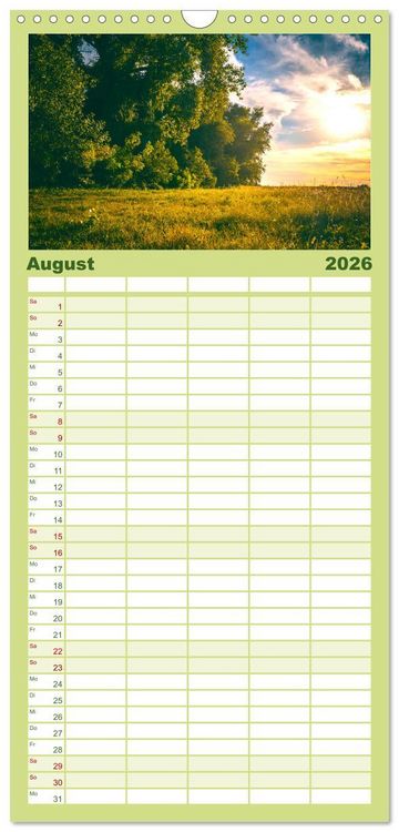 Produktbild: Familienplaner 2026 - Eine Reise durch die W&auml;lder dieser Welt mit 5 Spalten (Wandkalender, 21 x 45 cm) CALVENDO