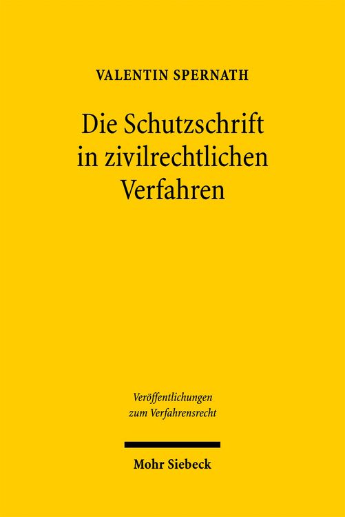Produktbild: Die Schutzschrift in zivilrechtlichen Verfahren