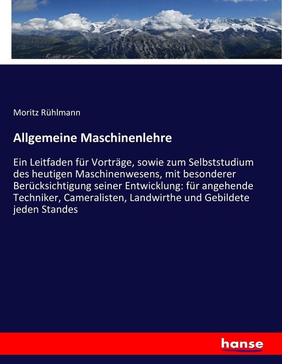 Produktbild: Allgemeine Maschinenlehre