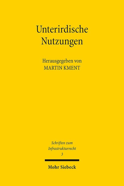 Bild vom Artikel Unterirdische Nutzungen vom Autor Martin Kment