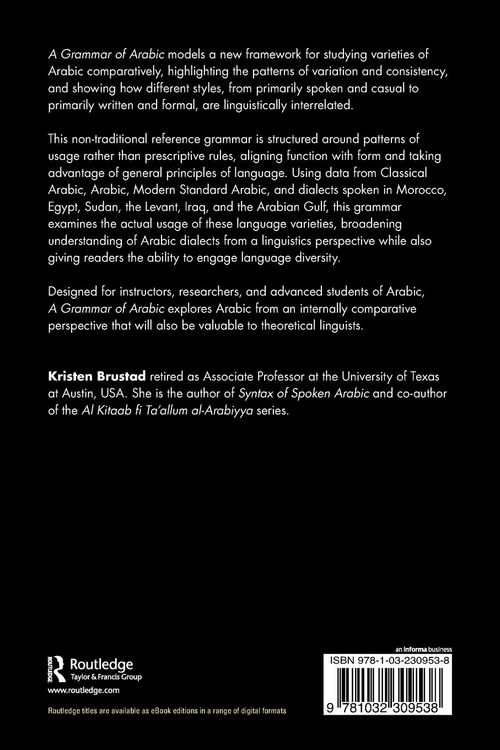 Produktbild: A Grammar of Arabic