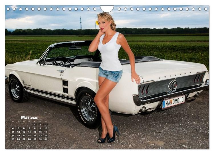 Produktbild: Pin Up Pia & Mustang '67 (Wandkalender 2026 DIN A4 quer), CALVENDO Monatskalender