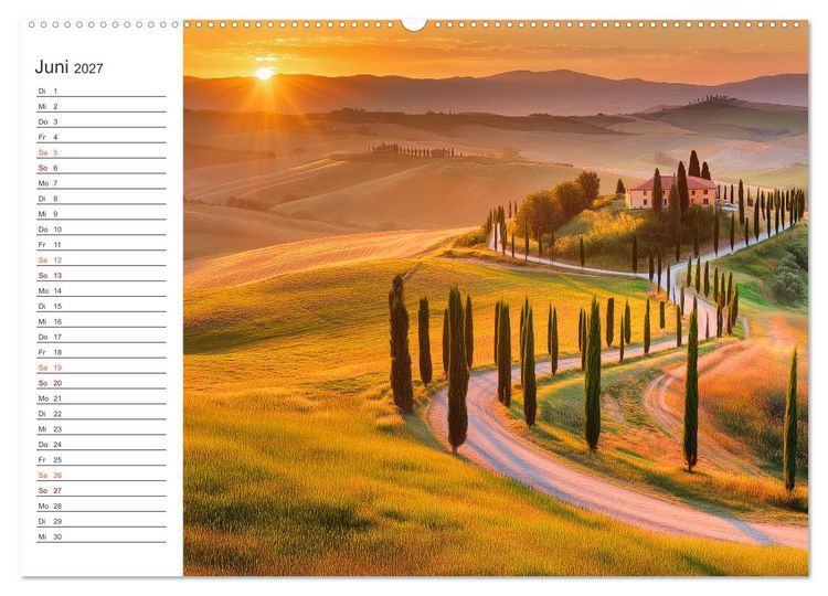 Produktbild: Zwischen Reben und Himmel (hochwertiger Premium Wandkalender 2027 DIN A2 quer), Kunstdruck in Hochglanz