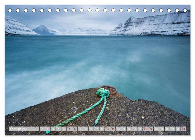 Produktbild: Traumlandschaft im Nordatlantik. F&auml;r&ouml;er Inseln (Tischkalender 2026 DIN A5 quer), CALVENDO Monatskalender