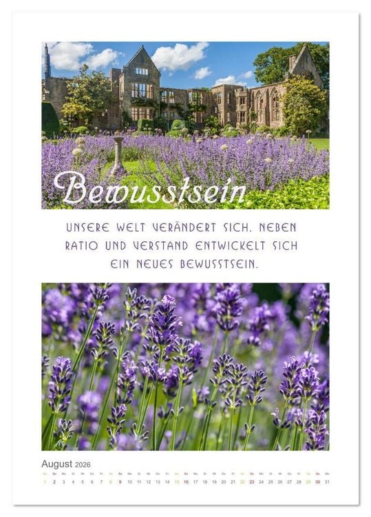 Produktbild: Quellen der Inspiration (Tischkalender 2026 DIN A5 hoch), CALVENDO Monatskalender