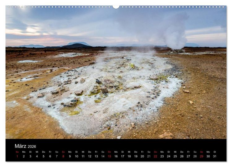 Produktbild: Island - einzigartige Landschaften (Wandkalender 2026 DIN A2 quer), CALVENDO Monatskalender