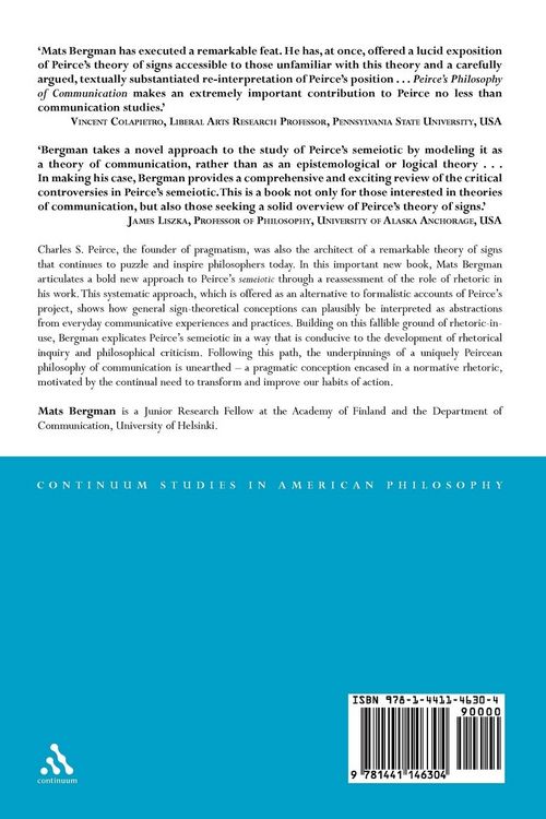 Produktbild: Peirce's Philosophy of Communication