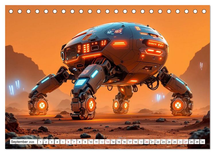 Produktbild: Neuer Morgen Mars (Tischkalender 2026 DIN A5 quer), CALVENDO Monatskalender