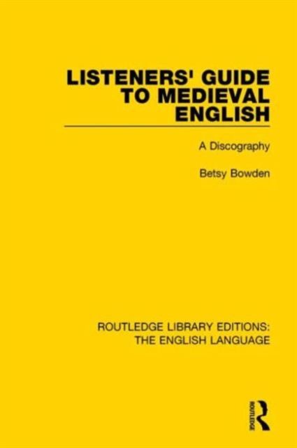 Produktbild: Listeners'' Guide to Medieval English