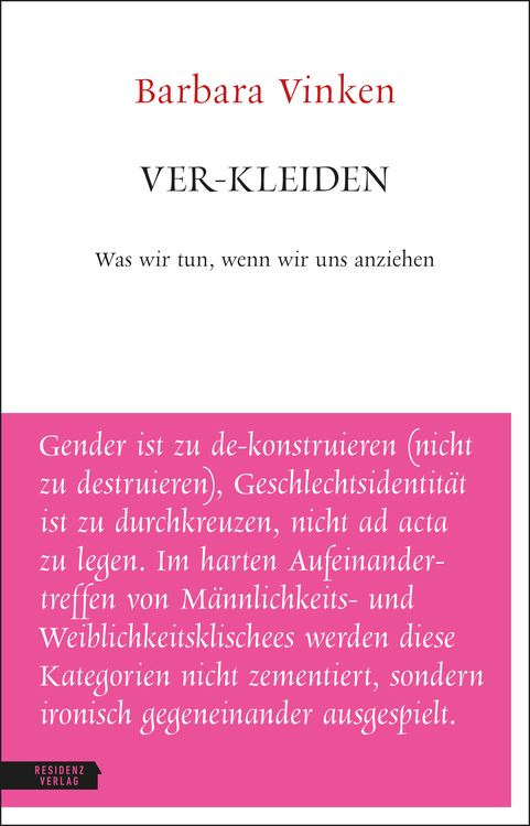 Bild vom Artikel Ver-kleiden vom Autor Vinken Barbara