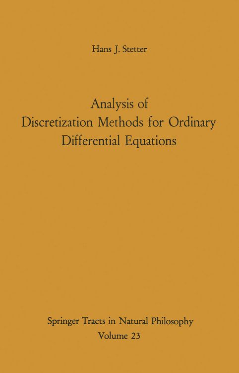 Produktbild: Analysis of Discretization Methods for Ordinary Differential Equations