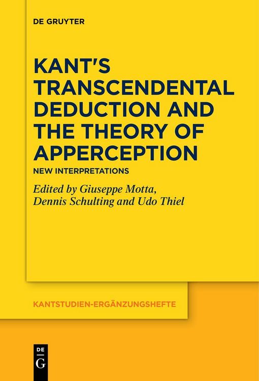 Produktbild: Kant's Transcendental Deduction and the Theory of Apperception
