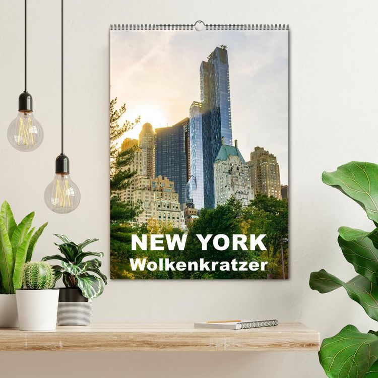 Produktbild: New York Wolkenkratzer (Wandkalender 2026 DIN A2 hoch), CALVENDO Monatskalender