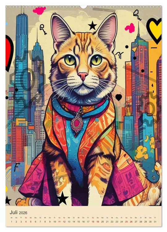 Produktbild: Meine Katze ist der Chef (hochwertiger Premium Wandkalender 2026 DIN A2 hoch), Kunstdruck in Hochglanz