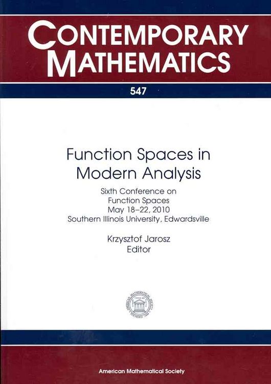 Produktbild: Function Spaces in Modern Analysis