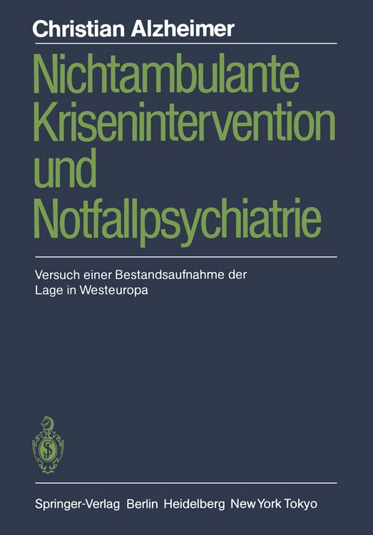 Produktbild: Nichtambulante Krisenintervention und Notfallpsychiatrie